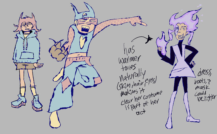 Final Concepts for Andy and Flambeaux